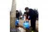 习近平主席同少先队员一起给刚栽下的银杏树浇水