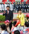 6月27日，国家主席习近平在北京人民大会堂同韩国总统朴槿惠举行会谈。会谈前，习近平在人民大会堂东门外广场为朴槿惠访华举行欢迎仪式。
