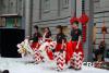 2014年1月25日，华盛顿中国新年家庭日活动现场，当地华人社团的舞狮表演者谢幕。（张旭 摄）