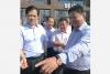 深圳卡为集团董事长赵磊向云南省委书记陈豪汇报卡为通信人工智能产业产品。