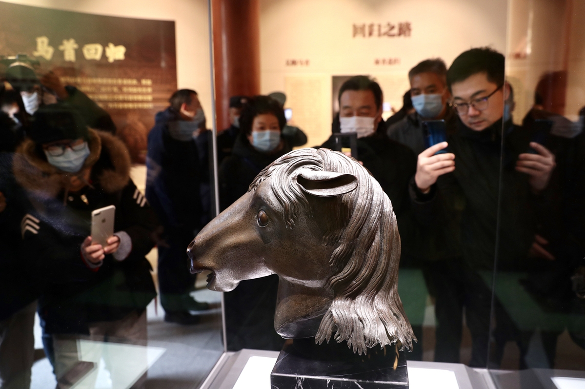 离别160年！马首铜像回归圆明园首度展出