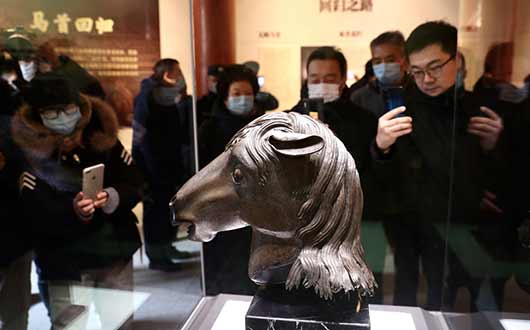 离别160年！马首铜像回归圆明园首度展出