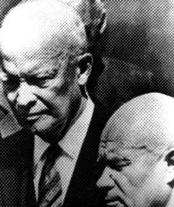 光头与光头的会面。1959年9月,艾森豪威尔与赫鲁晓夫在戴维营。