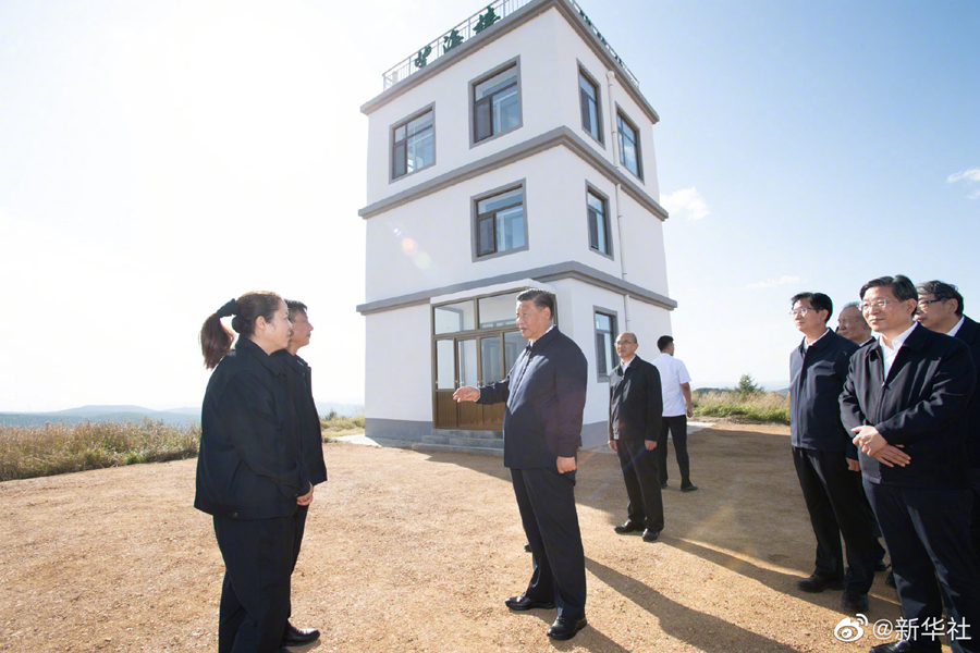 习近平在塞罕坝机械林场考察调研  国家品牌网