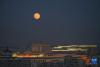 这是12月19日在北京市拍摄的满月。新华社记者 杜涓涓 摄