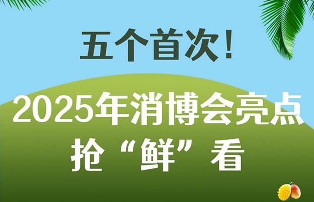五个首次！2025年消博会亮点抢“鲜”看